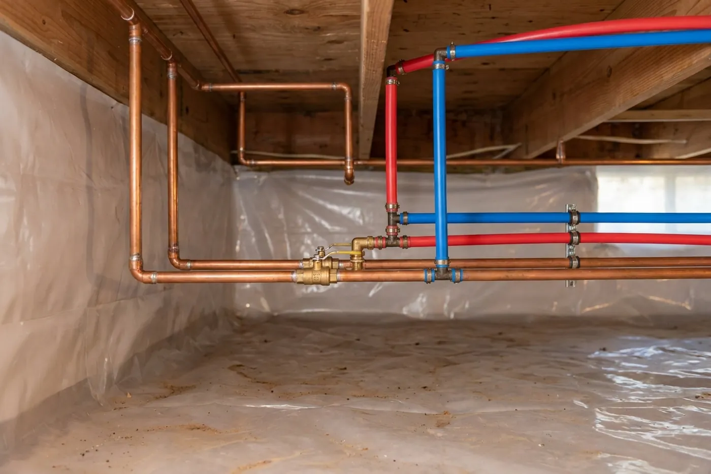 Liner sealing during a Columbus crawl space encapsulation
